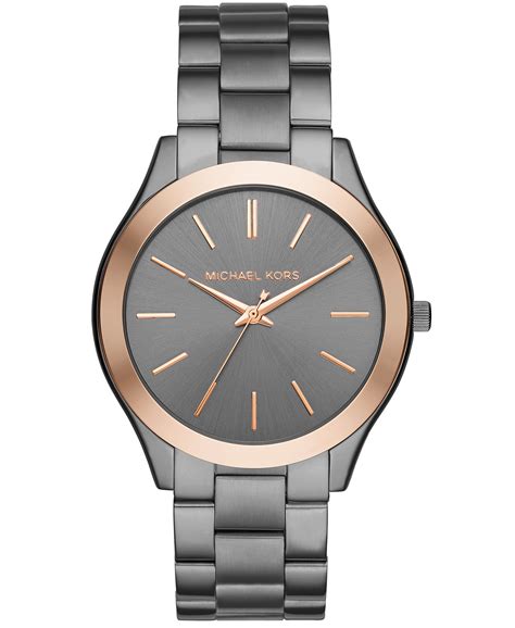 michael kors slim runway sable tone watch|Michael Kors mens slim runway.